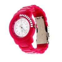 Juicy Couture Women's 1900652 BFF Hot Pink Plastic Bracelet Watch