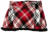 Hartstrings Baby-Girls Newborn Pleated Plaid Skort, Black/Red, 12 Months