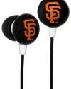 iHip MLF10169SF MLB San Francisco Giants Printed Ear Buds, Orange/Black