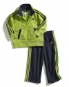 adidas Baby-Boys Infant Fashion Tricot Set, Bright Green, 3 Months