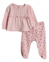 ABSORBA Baby-girls Newborn Winter Bouquet Two Piece Footed Pant Set