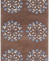 Area Rug 2x8 Runner Contemporary Chocolate Color - Surya Bombay Rug from RugPal