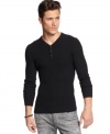 Keep warm while looking hot in this sleek INC International Concepts sweater.