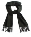 Man's Pure Cashmere Scarf - Black