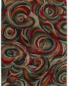 Shaw Living Impressions 6-Foot 6-Inch by 9-Foot Rug in Reverb Pattern, Multi