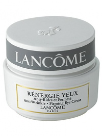 Anti-Wrinkle and Firming Eye Crème. This ultra-fine creme works to correct the signs of aging around the delicate eye area. Formulated with powerful hydrating agents to visibly reduce the appearance of fine lines, plus plant extracts to restore firmness. The Result: With continued use, this fortifying creme leaves eyes looking younger. 0.5 oz. 