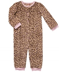 Bring out her wild side with this fun animal-print coverall from Carter's.