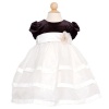 Jayne Copeland Baby Girls Size 18M Ivory Black Christmas Formal Dress