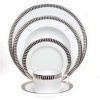 PLUMES PLATINUM 5 PC PLACE SETTING