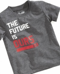 A positive slogan and a cozy fit make this Under Armour tee a favorite.