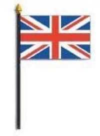 United Kingdom (Great Britain) - 4 X 6 World Stick Flag Made in USA By Annin