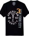 Score sporty, streetwise styling with this cool graphic tee from American Rag.