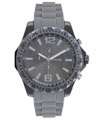 Emerge from the shadows with this gray-hued timepiece from Unlisted.