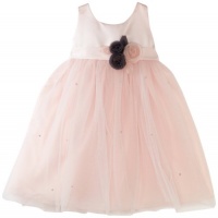 Us Angels Girls 2-6x Toddler Empire Dress With Beaded Skirt, Blush Pink, 2T