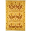 Safavieh Anatolia Collection Handmade Ivory and Gold Hand-Spun Wool Area Rug, 6-Feet by 9-Feet