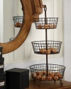 Three Tier Metal Basket Vegetable Stand