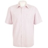 $48 Men's Izod PINK Short Sleeve Shirt Izod Luxury Sport Prep Light Cradle Pink Cotton Chambray Pointed Collar Shirt XXL 2XL