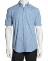 Club Room Striped Blue Lake Button Down Shirt