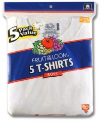 Fruit of the Loom Boy's 5 Pack Crew Neck Tee   #5P525B