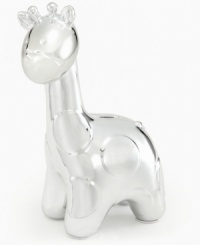 Help them save safari style with this adorable giraffe bank from First Impressions.