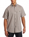 Key Industries Men's Big-Tall Button Down Patterned Short Sleeve Shirt