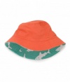 Hatley Boys 2-7 Children's Surf's Up Sun Hat, Dark Orange, Medium/Large