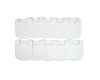 Neat Solutions 10 Pack Solid Knit Terry Feeder Bib Set, White