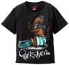 Quiksilver Boys 2-7 Dino Sk8 Kids Tee, Black, 7X/X-Large