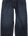 Levi's Boys 8-20 550 Relaxed Fit Jean, Dark Crosshatch, 9 Husky