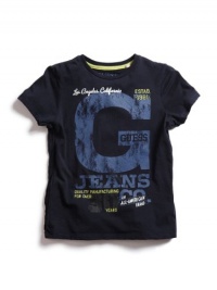 Guess All-American T-Shirt (Sizes 4 - 7) - navy, 5/6