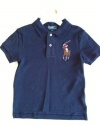 Ralph Lauren Polo Big Pony Rugby Toddler Navy Blue Polo Shirt, Size 3 3T