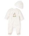 Little Me Infant Unisex Giraffe Footie & Cap Set - Sizes 3-9 Months