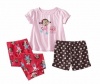 JUST ONE YOU By Carters Girls 3-Piece Pajama Set - Monkey (18 Months)