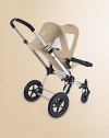 Cameleon, made of canvas, is a breezy benefit offering baby additional ventilation for warm days. UVA and UVB mesh air vents Use with Bugaboo sunshade for optimal protection against UV-rays Please note: Stroller sold separately 