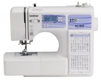 Brother HC1850 Computerized Sewing and Quilting Machine with 130 Built-in Stitches, 9 Presser Feet, Sewing Font, Wide Table, and Instructional DVD