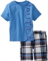 Nautica Boys 2-7 2 Piece Nautvert Short Set, Dragonfly, 3T