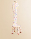 What could be more fun than a polka-dot pony stool that doubles as a coat rack? It's the perfect combination!Yarn trim for mane 13¾W X 42H Constructed of MDF Imported Recommended for ages 3 and up Please note: Some assembly may be required. 