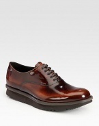 Spazzolato fume lace-up with platform sole.Leather upperLeather liningPadded insoleRubber soleMade in Italy