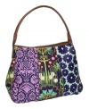 Step up your street style with a complete redefinition of your everyday bag. Spacious and roomy with multiple interior pockets, this day-tripper is the perfect size for getting up and going wherever life calls you. Decked out in a fun and fashion-forward floral pattern with leather accenting and handles that add eye-catching flair. 1-month warranty.