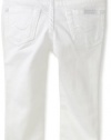 7 For All Mankind Baby-Girls Infant Roxanne Skinny Fit Pant, Clean White, 12 Months