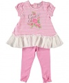 Guess Rose Light 2-Piece Outfit (Sizes 12M - 24M) - pink, 12 months