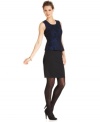 With a lace overlay and feminine peplum hem, this Alfani dress is an on-trend pick for a stylish desk-to-dinner look!