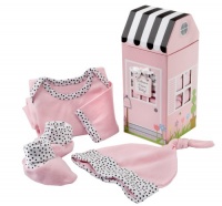 Baby Aspen Welcome Home Baby 3-Piece Layette Gift Set, Pink, 0-6 Months