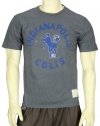 Indianapolis Colts Retro Logo NFL Mens T-shirt, Gray