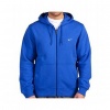 Nike Men's Classic Fleece Full Zip Hoodie Sweatshirt Blue