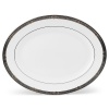 Lenox Vintage Jewel Platinum Banded Bone China 13 Oval Platter