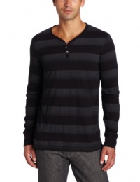 Marc Ecko Cut & Sew Men's Jersey Stripe Henley Shirt