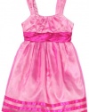 Ruby Rox Kids Girls 7-16 Organza Party Dress, Fuchsia/Pink, 12