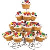 Luzy's Light-weight Tiered Metal Dessert and Cupcake Stand (23-Cup 4-Tier)