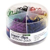 Officemate PVC Free Color Coated Clips, Assorted Colors, 450 per Tub (300 #1, 150 Giant) (97227)